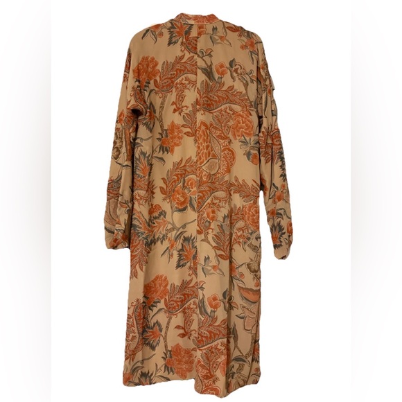 Vintage Ralph Lauren Collection Silk Kimono Tunic Dress Kaftan Floral Runway 90s - Picture 11 of 16